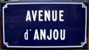 Plaque Avenue d'Anjou