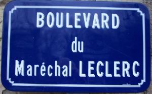 Plaque Bd du Maréchal Leclerc