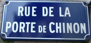 Plaque Rue Porte de Chinon